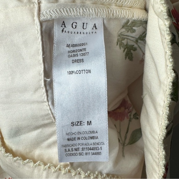 AGUA BY AGUA BENDITA Horizonte Oasis Mini Dress In Floral Print Size Medium - Picture 8 of 16